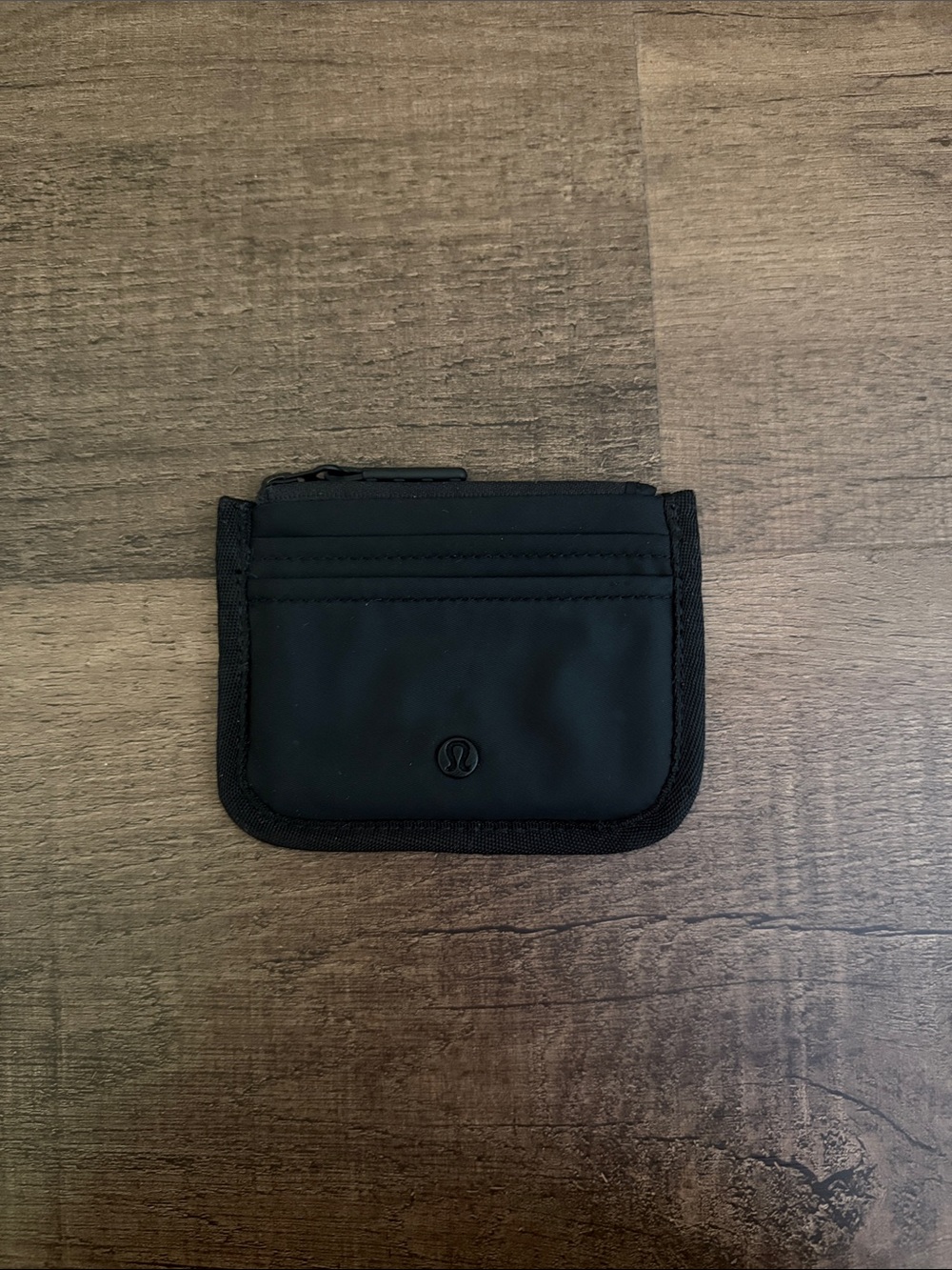 Lululemon Black Zip Card Holder Wallet